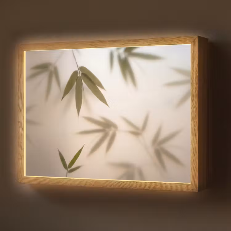 Lightbox - Wandlamp - Planten - Bladeren - Natuur - Groen — 1