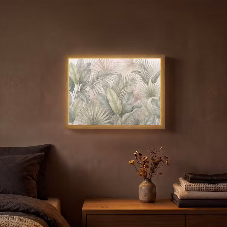 Lightbox - Wandlamp - Planten - Tropisch - Bladeren - Groen - Natuur — 3