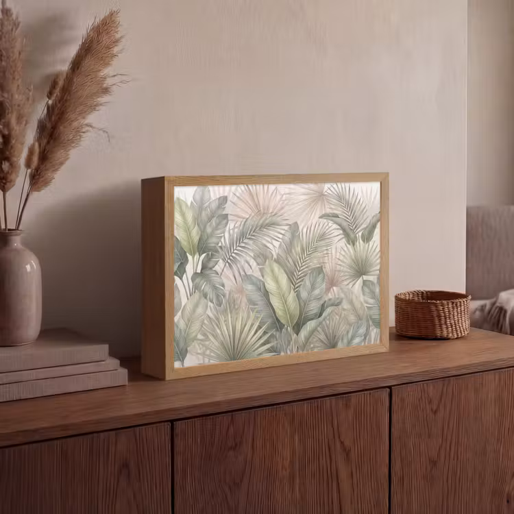 Lightbox - Wandlamp - Planten - Tropisch - Bladeren - Groen - Natuur — 4