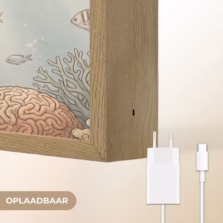 Lightbox - Wandlamp - Schildpad - Onderwater - Natuur - Illustratie — 7