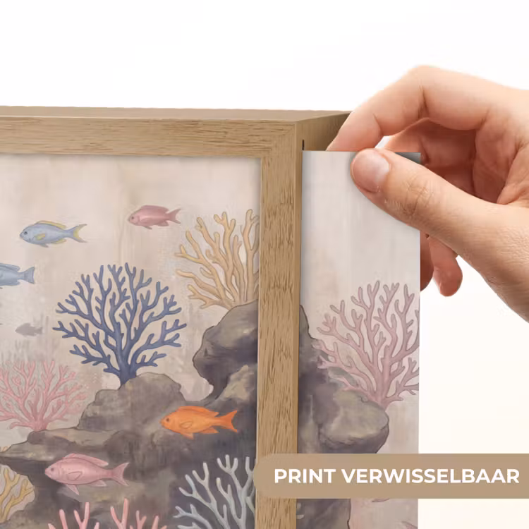 Lightbox - Wandlamp - Vis - Koraalrif - Onderwaterwereld - Illustratie — 5