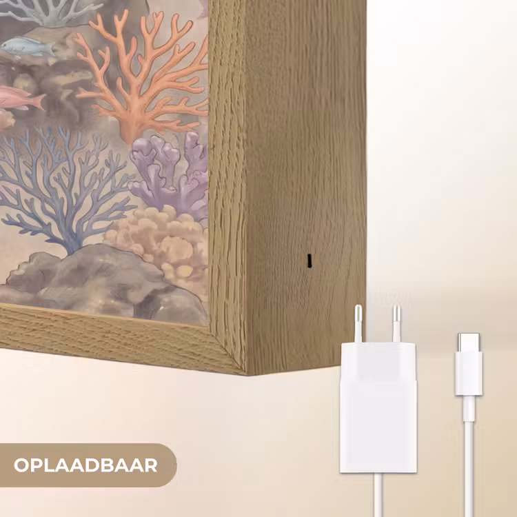 Lightbox - Wandlamp - Vis - Koraalrif - Onderwaterwereld - Illustratie — 7