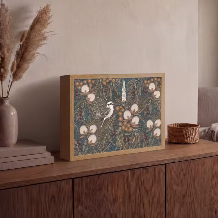 Lightbox - Wandlamp - Vogel - Bladeren - Natuur - Illustratie - Groen — 4