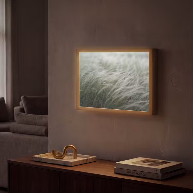 Lightbox - Wandlamp - Gras - Wazig - Natuur - Groen - Zacht — 2