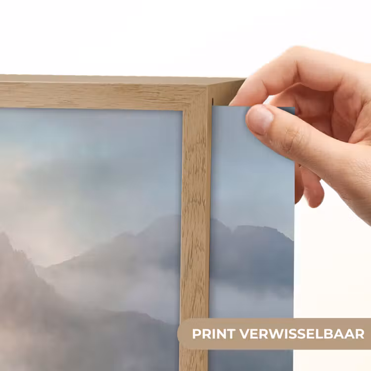 Lightbox - Wandlamp - Landschap - Bergen - Mist - Water - Natuur — 5