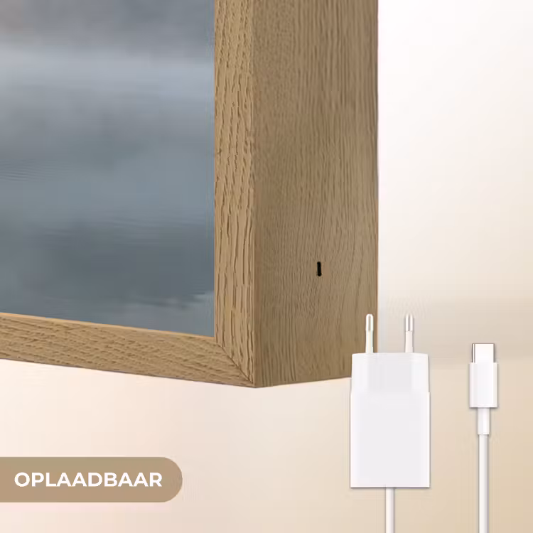 Lightbox - Wandlamp - Landschap - Bergen - Mist - Water - Natuur — 7
