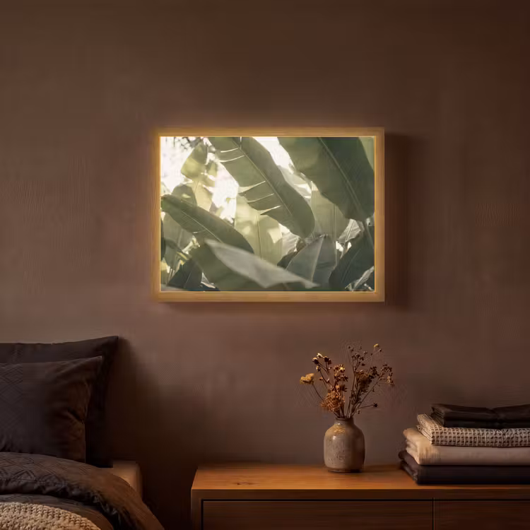 Lightbox - Wandlamp - Natuur - Bladeren - Groen - Tropisch - Detail — 3