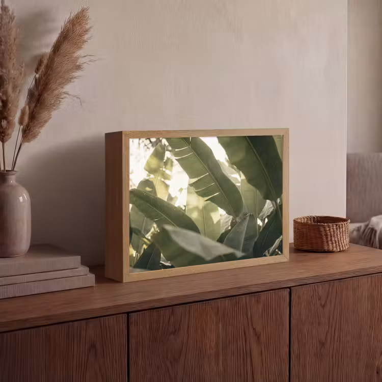 Lightbox - Wandlamp - Natuur - Bladeren - Groen - Tropisch - Detail — 4