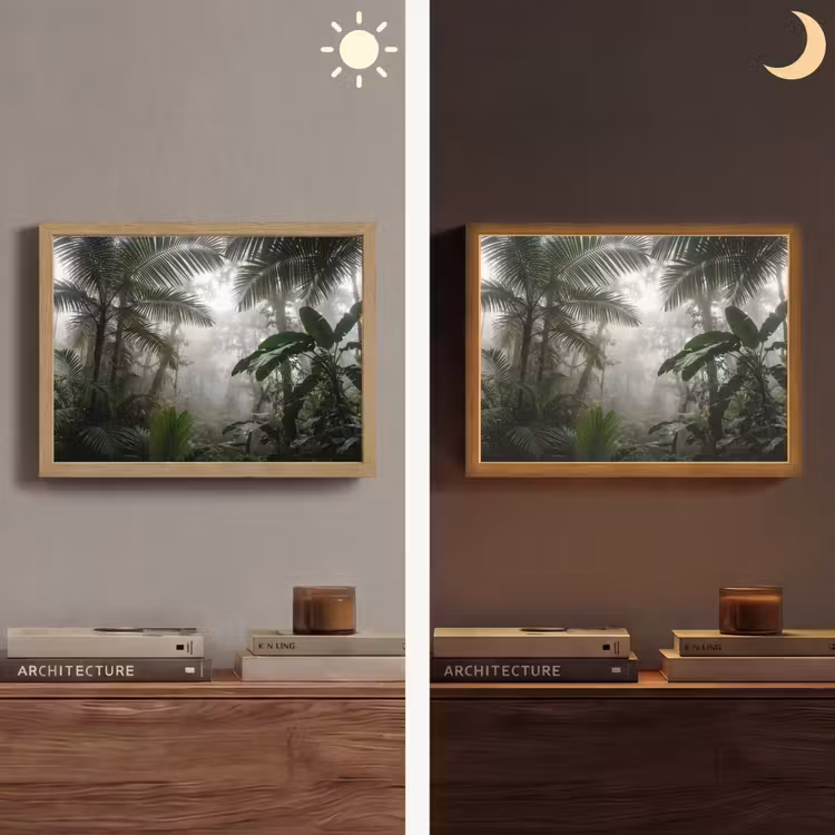 Lightbox - Wandlamp - Natuur - Jungle - Mist - Groen - Bladeren — 6