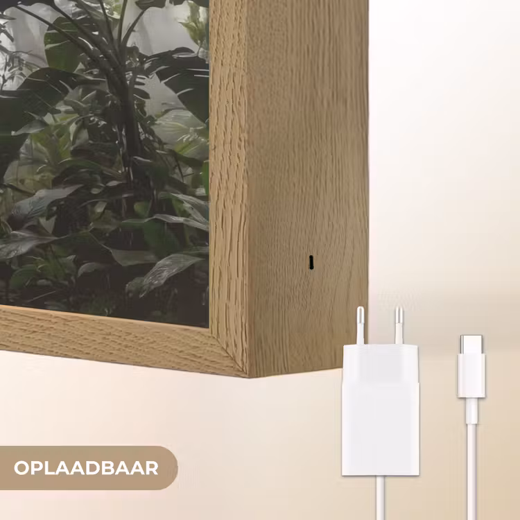 Lightbox - Wandlamp - Natuur - Jungle - Mist - Groen - Bladeren — 7