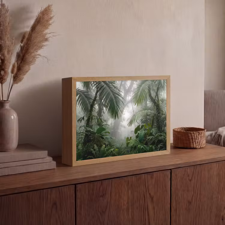 Lightbox - Wandlamp - Natuur - Jungle - Mist - Tropisch - Groen — 4