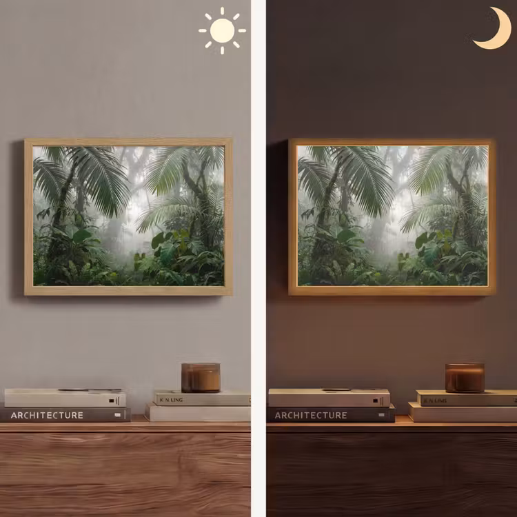 Lightbox - Wandlamp - Natuur - Jungle - Mist - Tropisch - Groen — 6