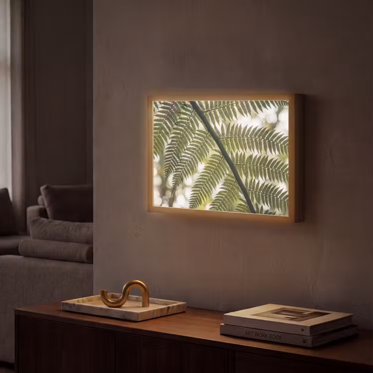 Lightbox - Wandlamp - Plant - Blad - Natuur - Groen - Detail — 2