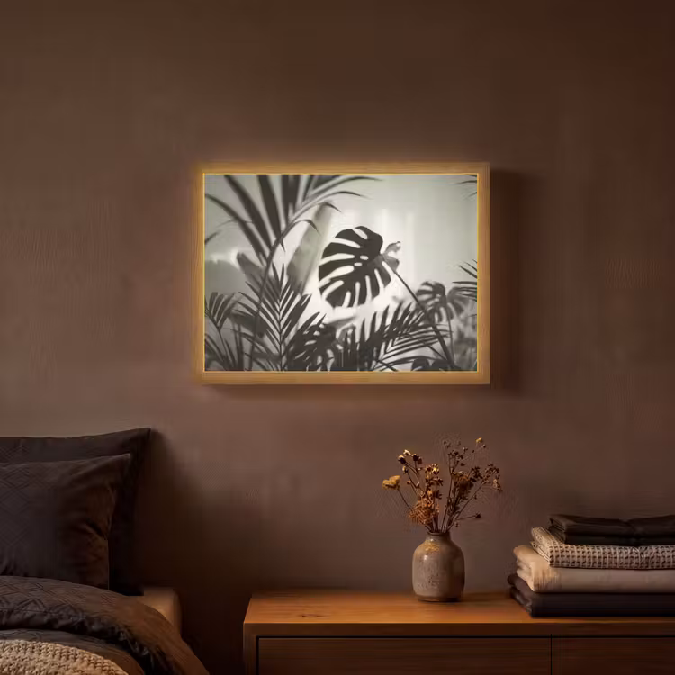Lightbox - Wandlamp - Planten - Bladeren - Natuur - Minimalistisch - Groen — 3