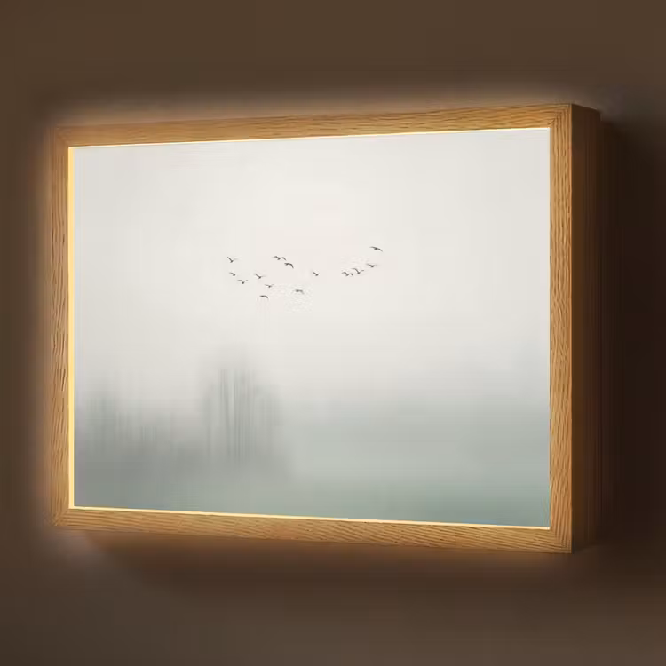 Lightbox - Wandlamp - Vogel - Vlucht - Natuur - Minimalistisch — 1
