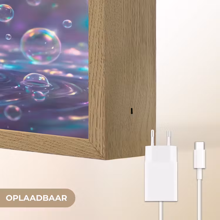 Lightbox - Wandlamp - Vrouw - Water - Portret - Kleurrijk - Modern — 7