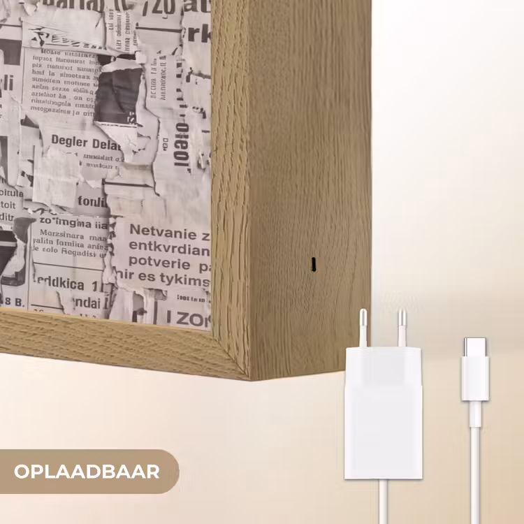 Lightbox - Wandlamp - Krant - Gescheurd - Textuur - Abstract - Zwart-wit — 7