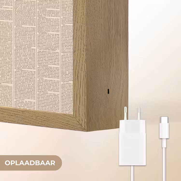 Lightbox - Wandlamp - Krant - Nieuws - Historisch - Vintage - Beige — 7