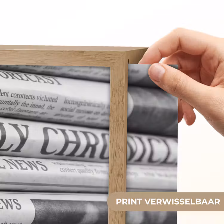 Lightbox - Wandlamp - Krant - Stapel - Nieuws - Zwart-wit - Media — 5