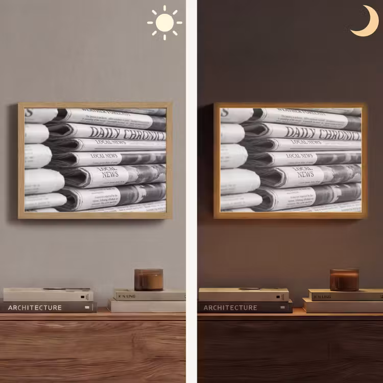 Lightbox - Wandlamp - Krant - Stapel - Nieuws - Zwart-wit - Media — 6