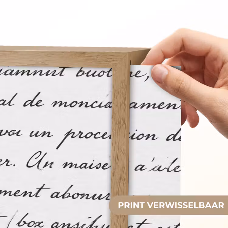 Lightbox - Wandlamp - Tekst - Handschrift - Klassiek - ZwartWit — 5