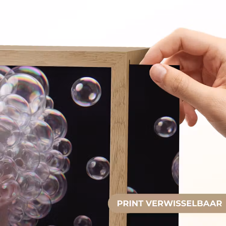 Lightbox - Wandlamp - Vrouw - Bellen - Abstract - Kleurrijk — 5