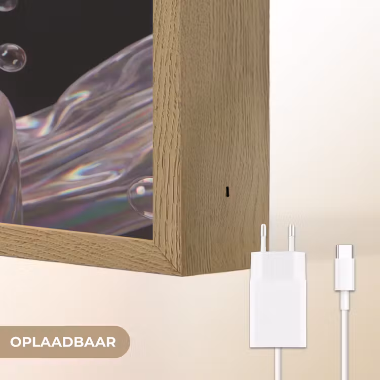 Lightbox - Wandlamp - Vrouw - Bellen - Abstract - Kleurrijk — 7
