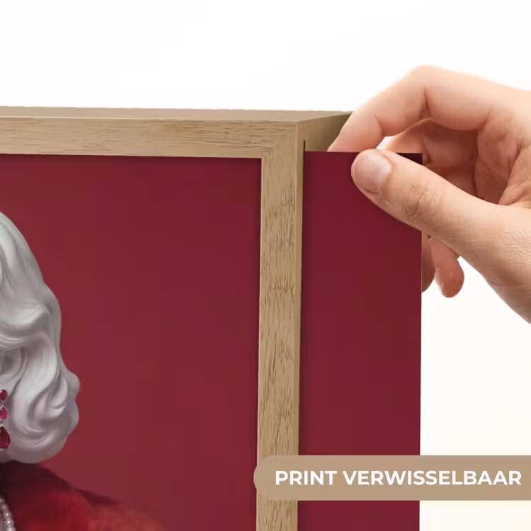 Lightbox - Wandlamp - Vrouw - Bontjas - Mode - Klassiek - Rood — 5