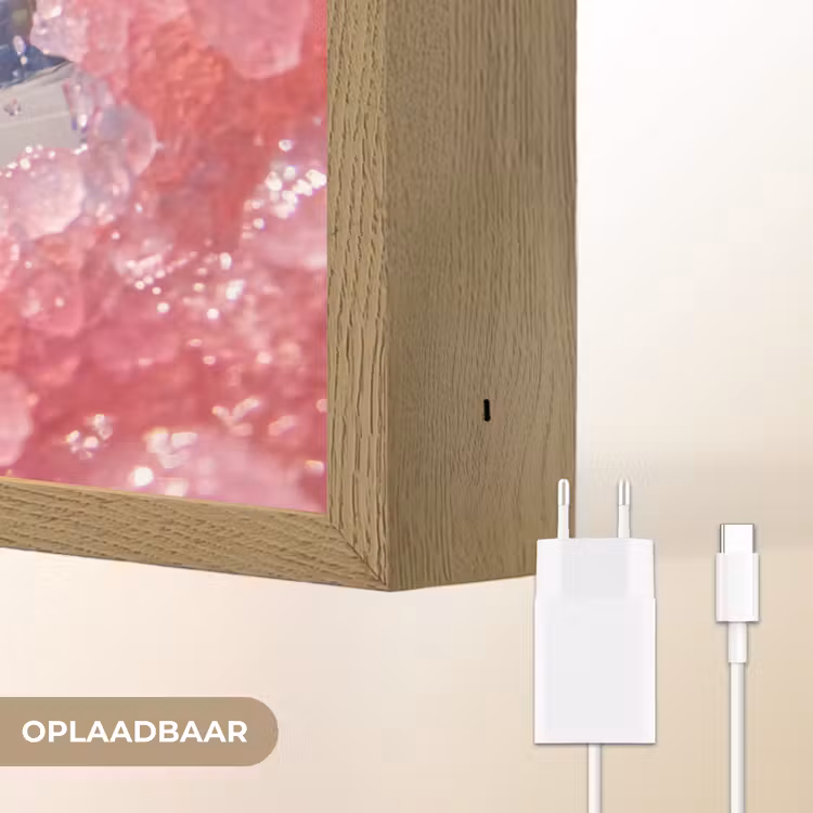 Lightbox - Wandlamp - Vrouw - Drank - Zomer - Roze - Blauw — 7