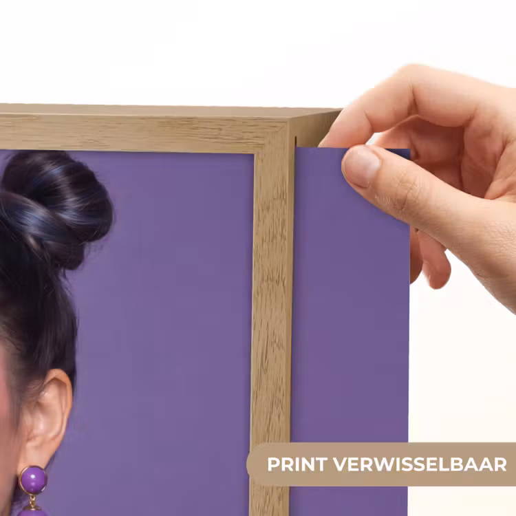 Lightbox - Wandlamp - Vrouw - Portret - Make-up - Paars - Levendig — 5