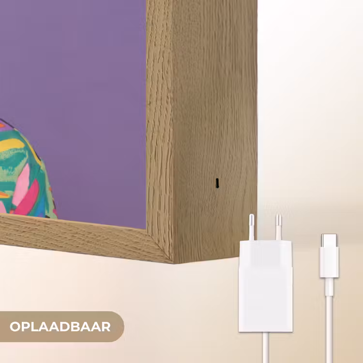 Lightbox - Wandlamp - Vrouw - Portret - Make-up - Paars - Levendig — 7