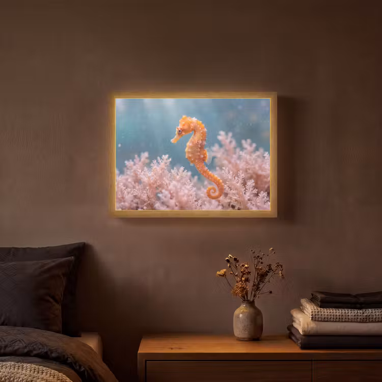 Lightbox - Wandlamp - Vis - Koraal - Oceaan - Macro - Oranje — 3