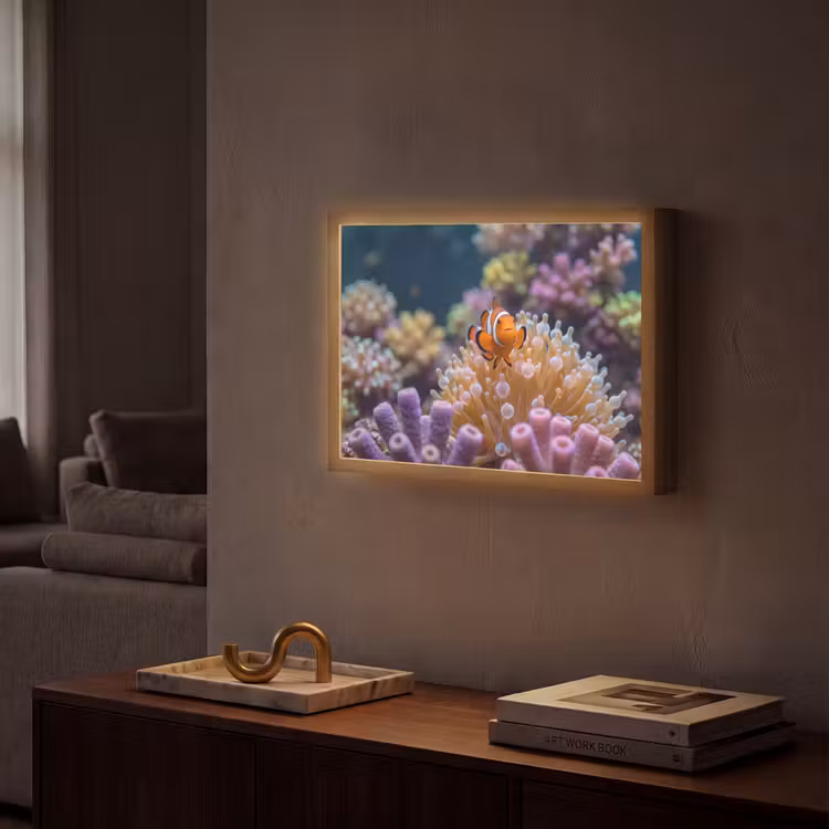 Lightbox - Wandlamp - Vis - Koraal - Onderwater - Oranje - Dieren — 2