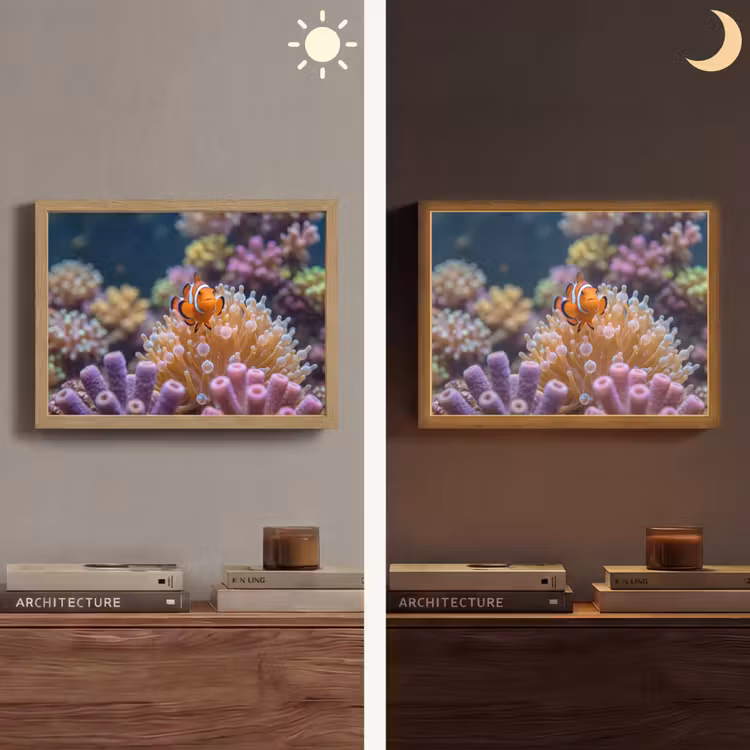 Lightbox - Wandlamp - Vis - Koraal - Onderwater - Oranje - Dieren — 6