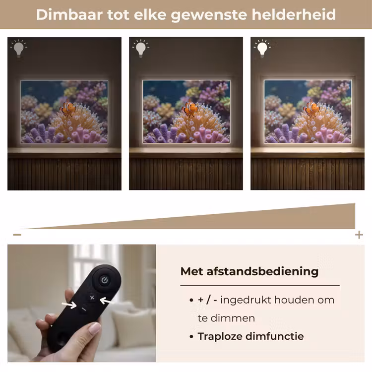 Lightbox - Wandlamp - Vis - Koraal - Onderwater - Oranje - Dieren — 9