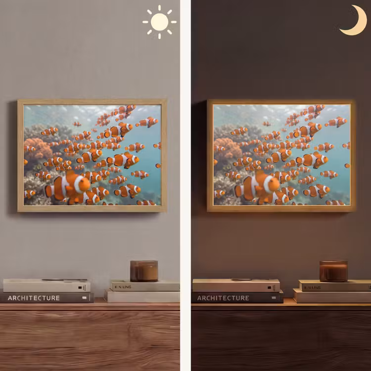 Lightbox - Wandlamp - Vis - School - Onderwater - Dieren - Oranje — 6