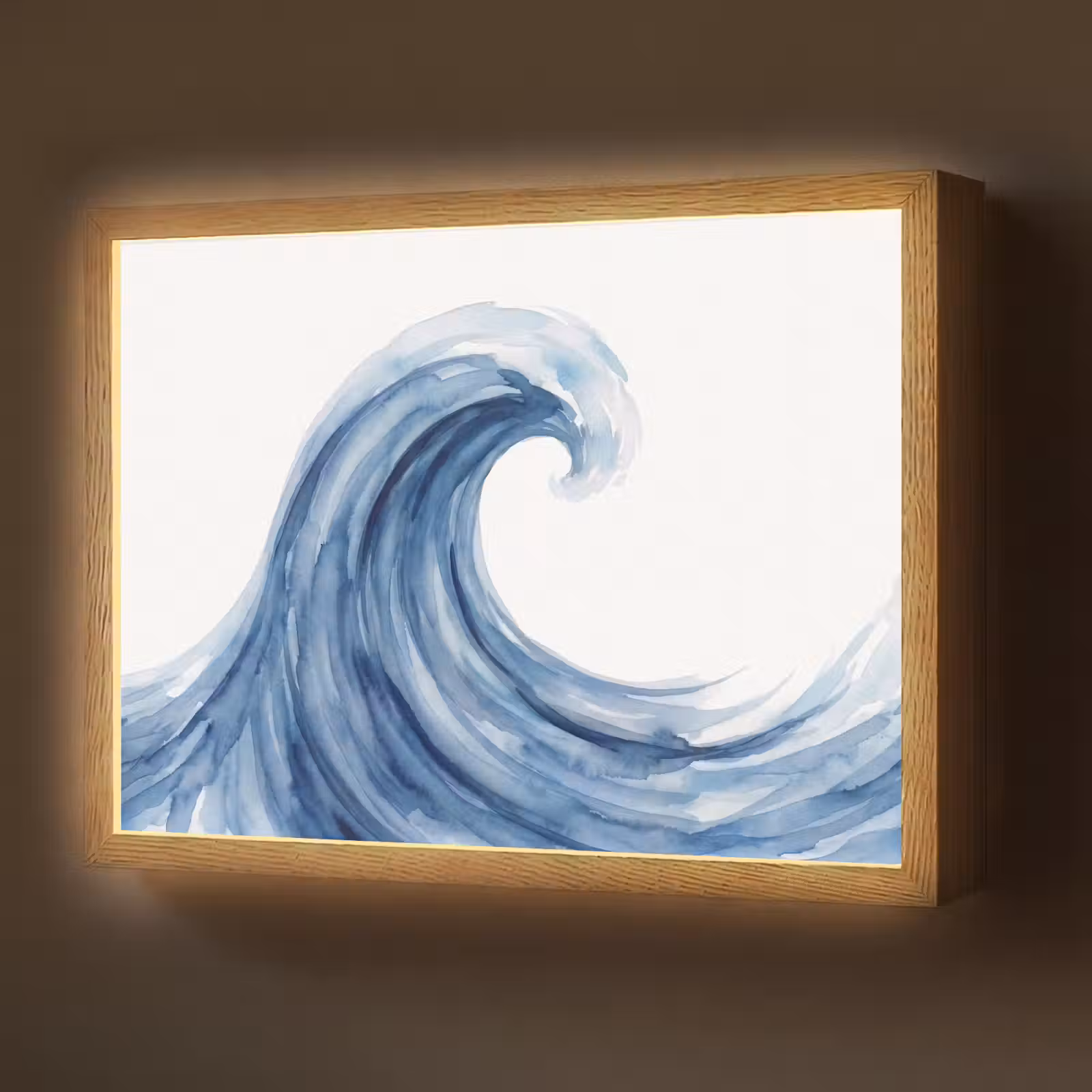 Lightbox - Wandlamp - Water - Beweging - Natuur - Modern - Blauw — 1