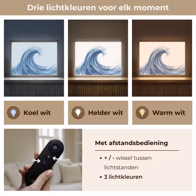 Lightbox - Wandlamp - Water - Beweging - Natuur - Modern - Blauw — 8