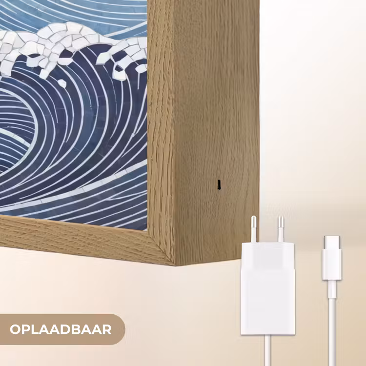 Lightbox - Wandlamp - Water - Mozaïek - Landschap - Modern - Blauw — 7