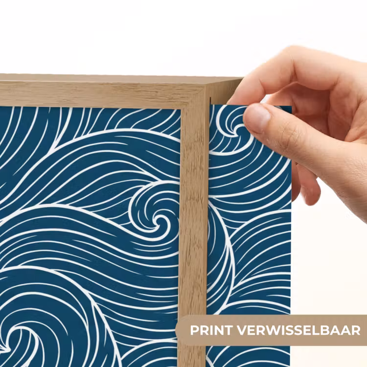 Lightbox - Wandlamp - Golven - Spiraal - Water - Abstract - Blauw — 5