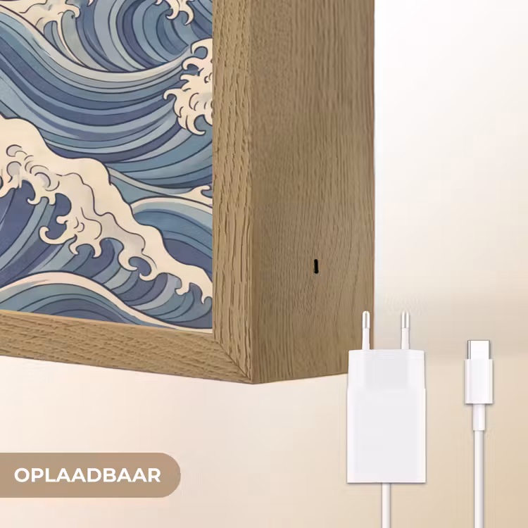 Lightbox - Wandlamp - Golven - Zee - Natuur - Abstract - Blauw — 7