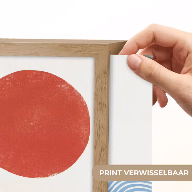Lightbox - Wandlamp - Zon - Golven - Oceaan - Abstract - Rood — 5