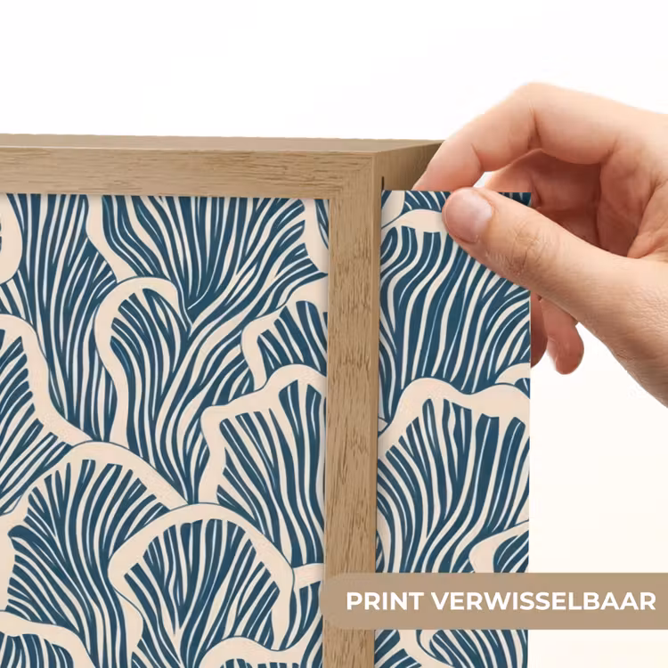 Lightbox - Wandlamp - Organisch - Blauw - Crème - Schelpen — 5