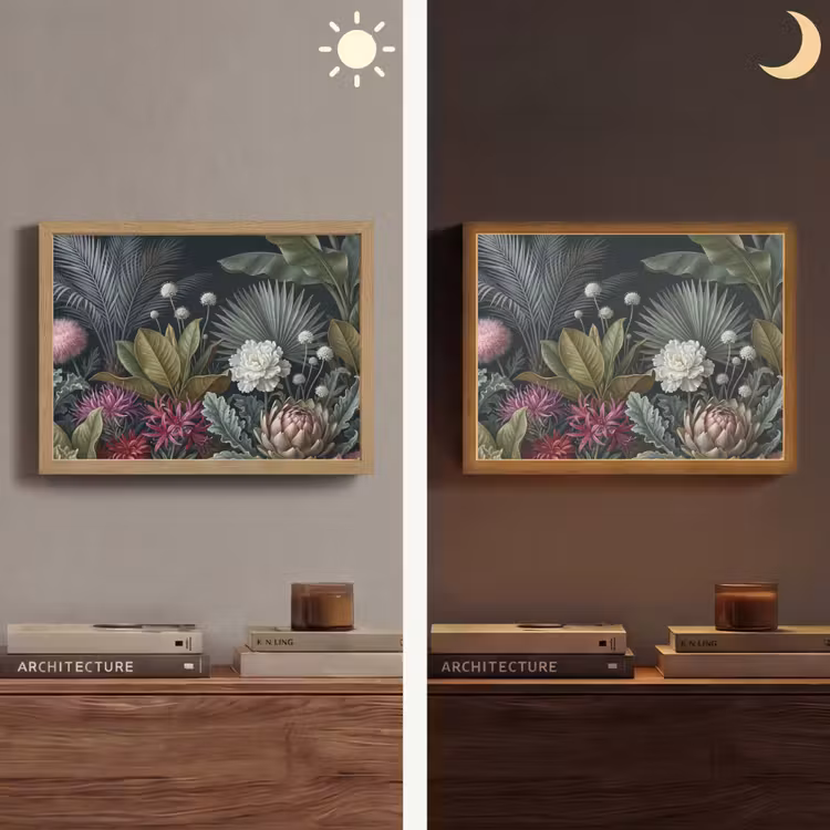 Lightbox - Wandlamp - Planten - Tropisch - Botanisch - Donker - Groen — 6