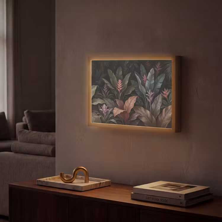 Lightbox - Wandlamp - Planten - Tropisch - Jungle - Donker - Natuur — 2