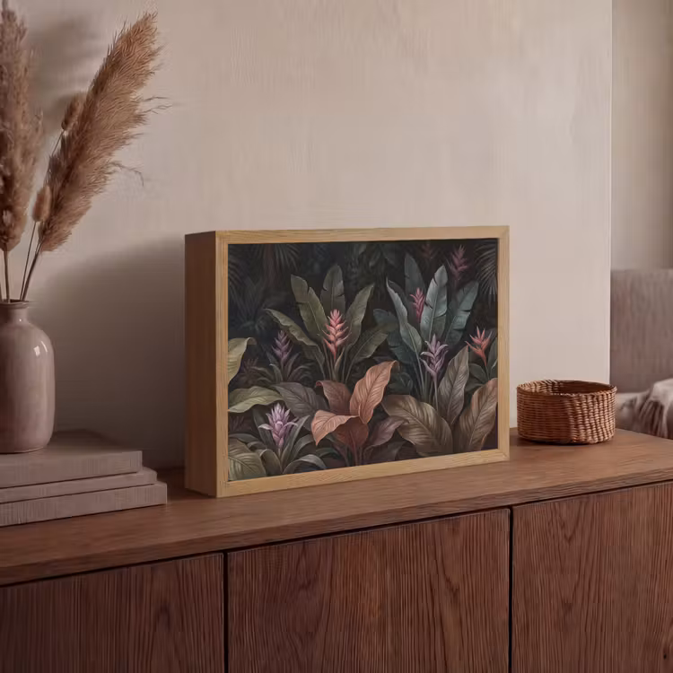Lightbox - Wandlamp - Planten - Tropisch - Jungle - Donker - Natuur — 4