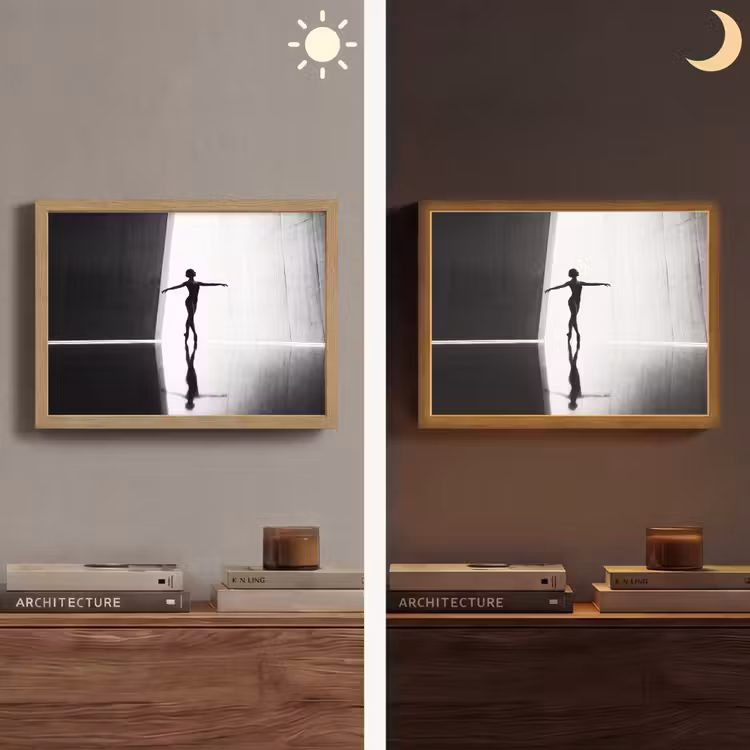 Lightbox - Wandlamp - Danser - Silhouette - Kunst - Modern - Zwart-wit — 6