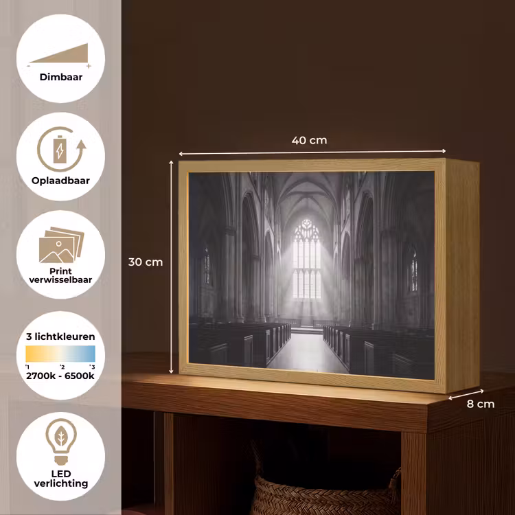 Lightbox - Wandlamp - Kerk - Interieur - Lichtstralen - Architectuur - Klassiek — 10