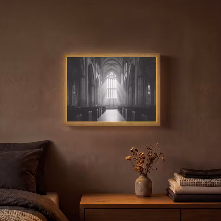 Lightbox - Wandlamp - Kerk - Interieur - Lichtstralen - Architectuur - Klassiek — 3