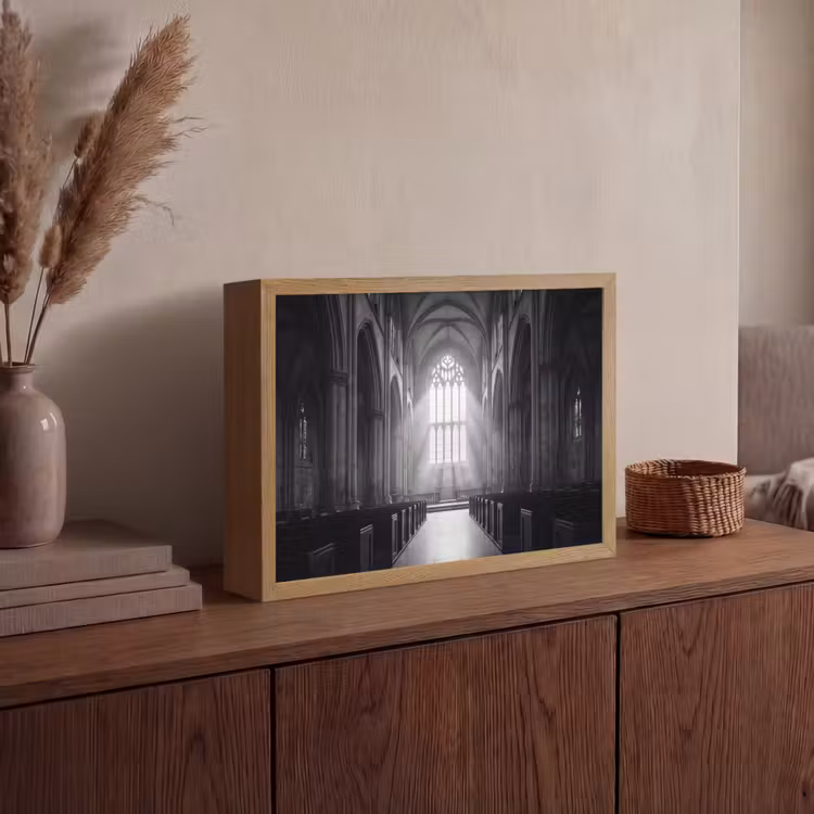 Lightbox - Wandlamp - Kerk - Interieur - Lichtstralen - Architectuur - Klassiek — 4